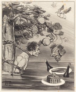 The Punishment of Tantalus by Honoré Daumier