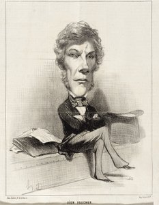 Léon Faucher by Honoré Daumier