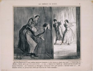 The Amateur Comedians: So Baptiste, What Do They Have... by Honoré Daumier