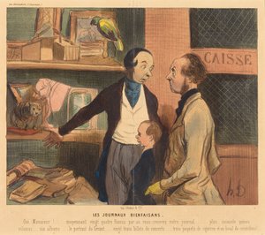 The Beneficial Newspapers by Honoré Daumier
