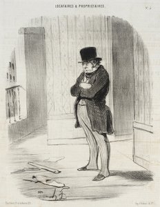 Locataries and Proprietaries (series of prints) by Honoré Daumier