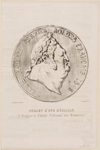 Louis-Philippe, Last King of the French 1848 by Honoré Daumier