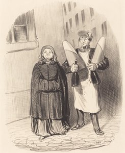 Madame Chapotard Preparing to Make Her Jams by Honoré Daumier