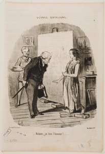 Madame, I Have the Honor. by Honoré Daumier