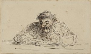 Man Reading by Honoré Daumier