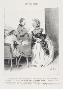 Gentlemen, I come to offer your newspaper a serial novel which, I believe, will suit it perfectly! ... it is titled Eloa, or eight days of intimate happiness ... the first part will form ten or twelve volumes ... in the manner of Eugène by Honoré Daumier
