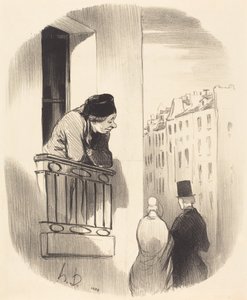 I too was young... by Honoré Daumier