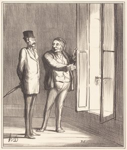 Monsieur will be very well here... by Honoré Daumier