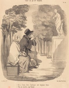 No Matter What They Say, the Antique is Always Beautiful... by Honoré Daumier