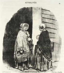 Yes, Madame Chaboulard...twenty-four grocers... by Honoré Daumier