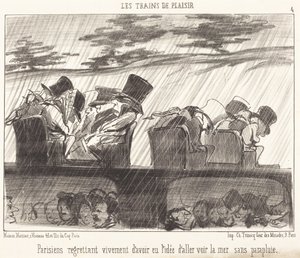 Parisians Deeply Regretting... by Honoré Daumier