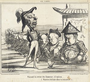 Reviewing the Opium Smokers by Honoré Daumier