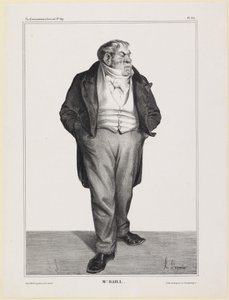 Portrait of M. Baillot by Honoré Daumier