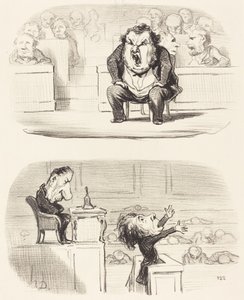 When a Boring Speaker Takes the Podium by Honoré Daumier