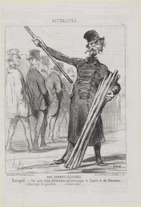 Ratapoil. On the Champs Elysées by Honoré Daumier