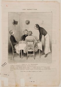 Restaurant Hoax by Honoré Daumier