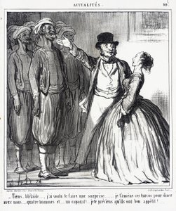 Look, Adélaïde... I wanted to surprise you... by Honoré Daumier
