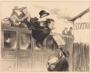 Thirty Seconds of Station by Honoré Daumier