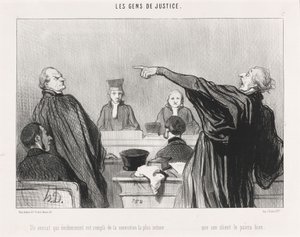 A Lawyer who is... filled with intimate conviction... by Honoré Daumier
