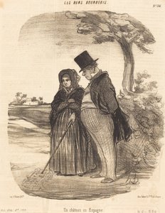 A Castle in Spain by Honoré Daumier
