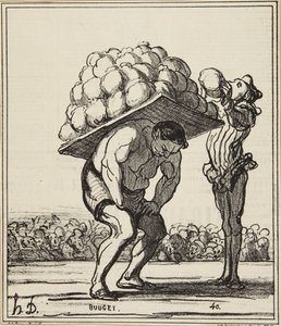 "A Hercules Who Reinforces Those of the St. Cloud Festival" by Honoré Daumier