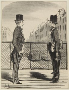 “A Man in His Little Shoes” by Honoré Daumier