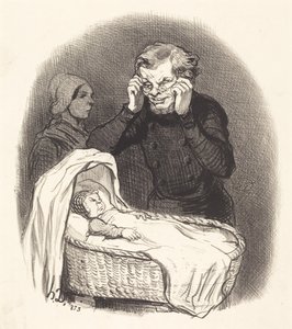 A Happy Father by Honoré Daumier