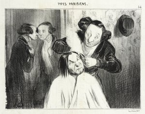 A Gunshot! by Honoré Daumier