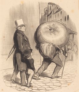 A Lesson in Botany by Honoré Daumier