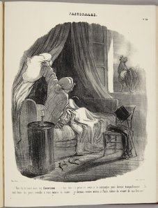 Will You Be Quiet with Your Cock-a-Doodle-Doos... by Honoré Daumier