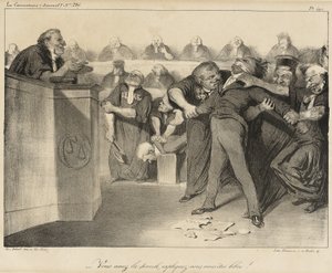 You Have the Floor, Explain Yourselves, You Are Free! by Honoré Daumier