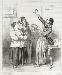 ...what is the woman today in society... by Honoré Daumier