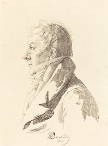 Portrait of a Man by Honore Jean Dubois Duperray