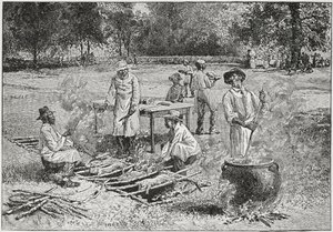 A Southern Barbecue, Illustration from 