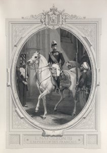 Equestrian Portrait of Napoleon III by Horace Vernet
