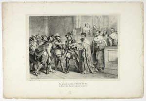 He Presents Himself to the Sixteen, and Asks for Irons... by Horace Vernet