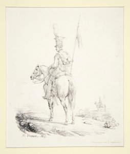 Lancer on Guard by Emile Jean Horace Vernet