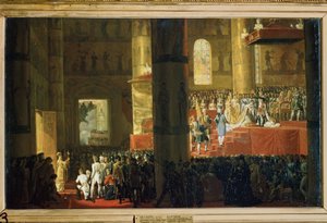 The Coronation of the Empress Maria Feodorovna on 5th April 1797 by Emile Jean Horace Vernet