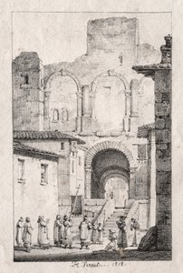 Procession at Arles by Emile Jean Horace Vernet