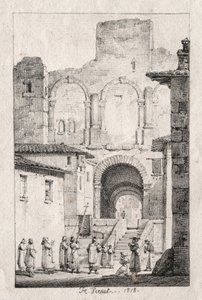 Procession at Arles by Emile Jean Horace Vernet