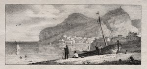 View of a Seaport by Emile Jean Horace Vernet
