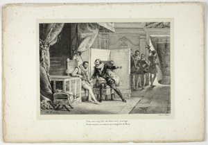Your fate, I said, is in your courage... by Horace Vernet