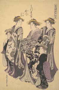 The Oiran Segawa of Matsubaya the House of Pine by Hosoda Eishi