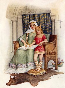 Alfred the Great learning to read by Howard Davie