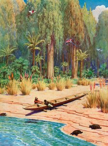 Illustration for Robinson Crusoe by Howard Davie