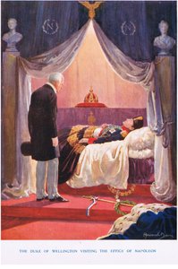 The Duke of Wellington Visiting the Effigy of Napoleon, Illustration from 