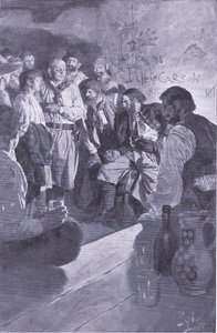 He led Jack up to the man who sat on the barrel by Howard Pyle