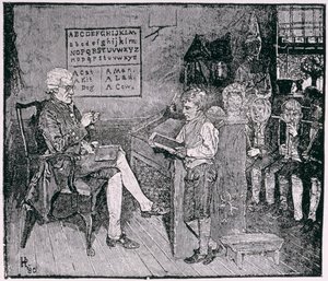 Old-Time School in Pennsylvania, from Harper