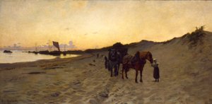 The Seaweed Gatherers, 1886 by Howard Russell Butler