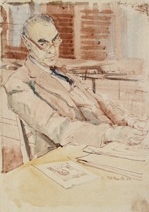 Portrait of Sir Karl Theodore Parker, CBE by Hubert Andrew Freeth